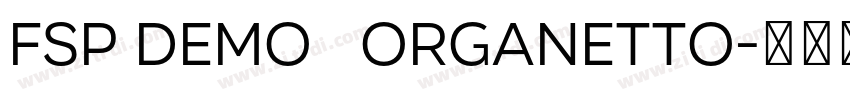 FSP DEMO   Organetto字体转换